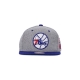 cappellino visiera piatta uomo nba melton patch snapback hardwood classics phi76e GREY/ORIGINAL TEAM COLORS