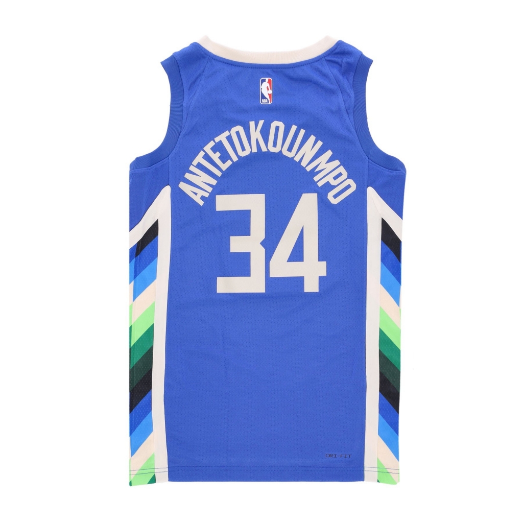 canotta basket uomo nba city edition 22 dri-fit swingman jersey no 34 giannis antetokounmpo milbuc GAME ROYAL