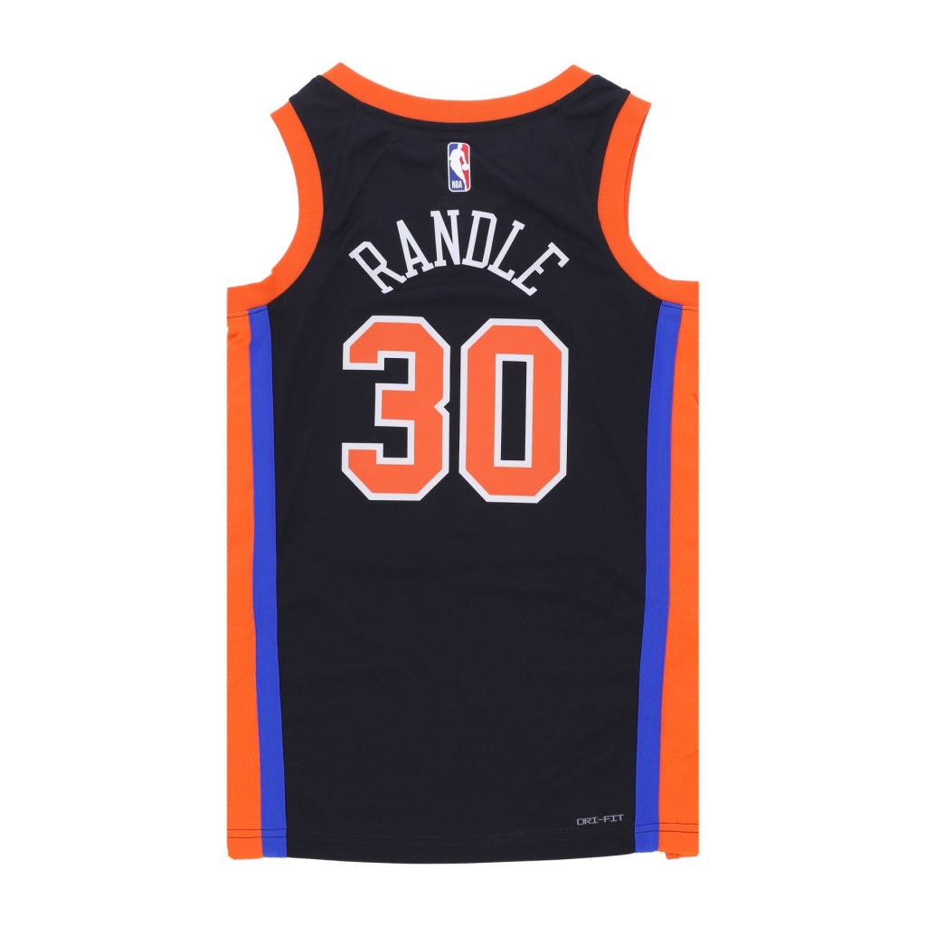 canotta basket uomo nba city edition 22 dri-fit swingman jersey no 30 julius randle neykni BLACK