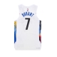 canotta basket uomo nba city edition 22 dri-fit authentic jersey no 7 kevin durant bronet WHITE