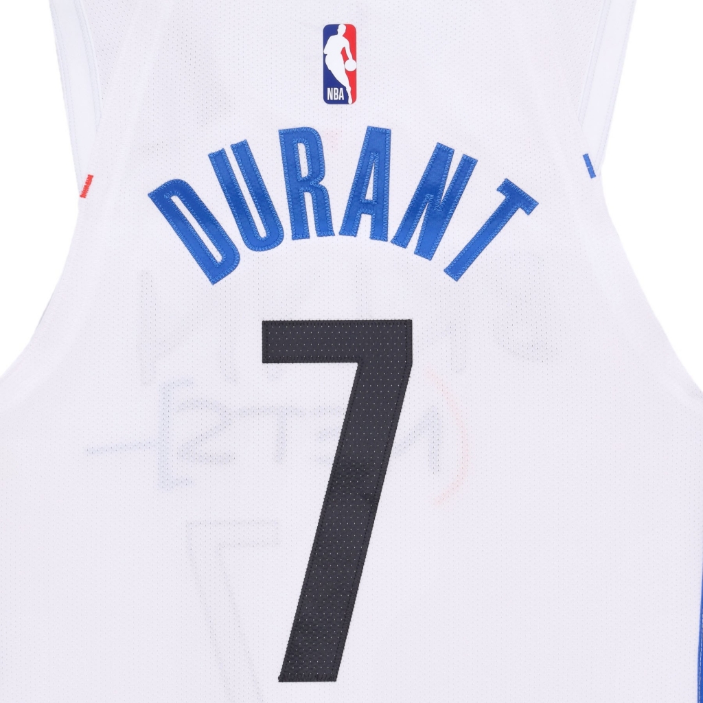 canotta basket uomo nba city edition 22 dri-fit authentic jersey no 7 kevin durant bronet WHITE