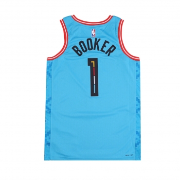 canotta basket uomo nba city edition 22 dri-fit swingman jersey no 1 devin booker phosun DK TURQUOISE