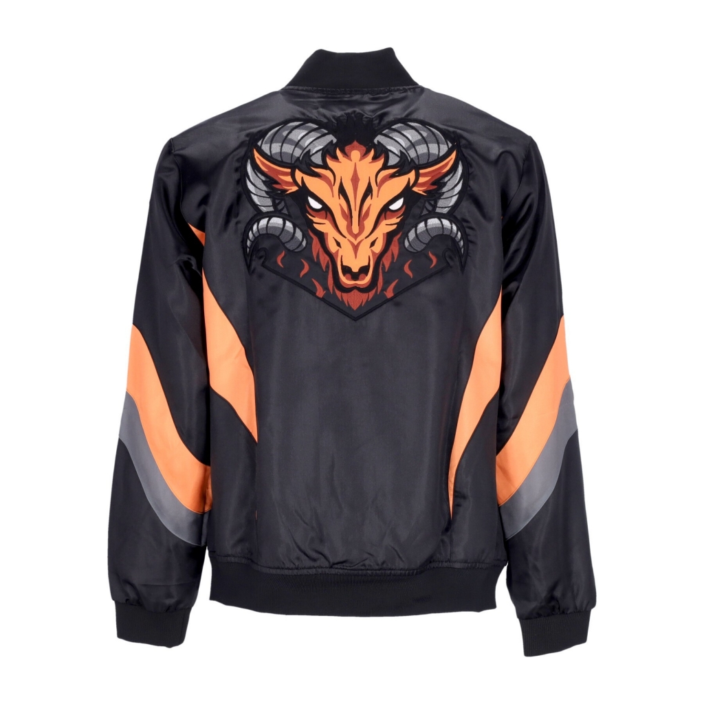 giubbotto bomber uomo billy goat satin jacket BLACK/ORANGE