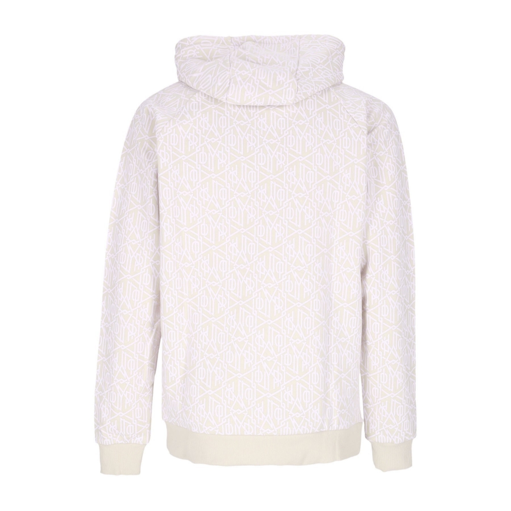 felpa leggera cappuccio uomo monogram dlynr hoodie BEIGE