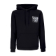 felpa cappuccio uomo love your body hoodie BLACK