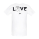 maglietta uomo love tee WHITE