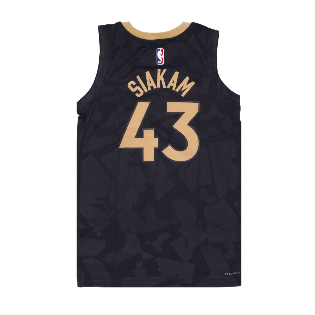 canotta basket uomo nba city edition 22 dri-fit jersey no 43 pascal siakam torrap BLACK