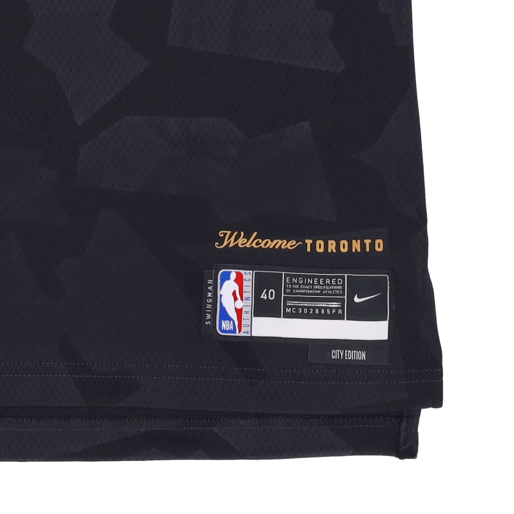 canotta basket uomo nba city edition 22 dri-fit jersey no 43 pascal siakam torrap BLACK