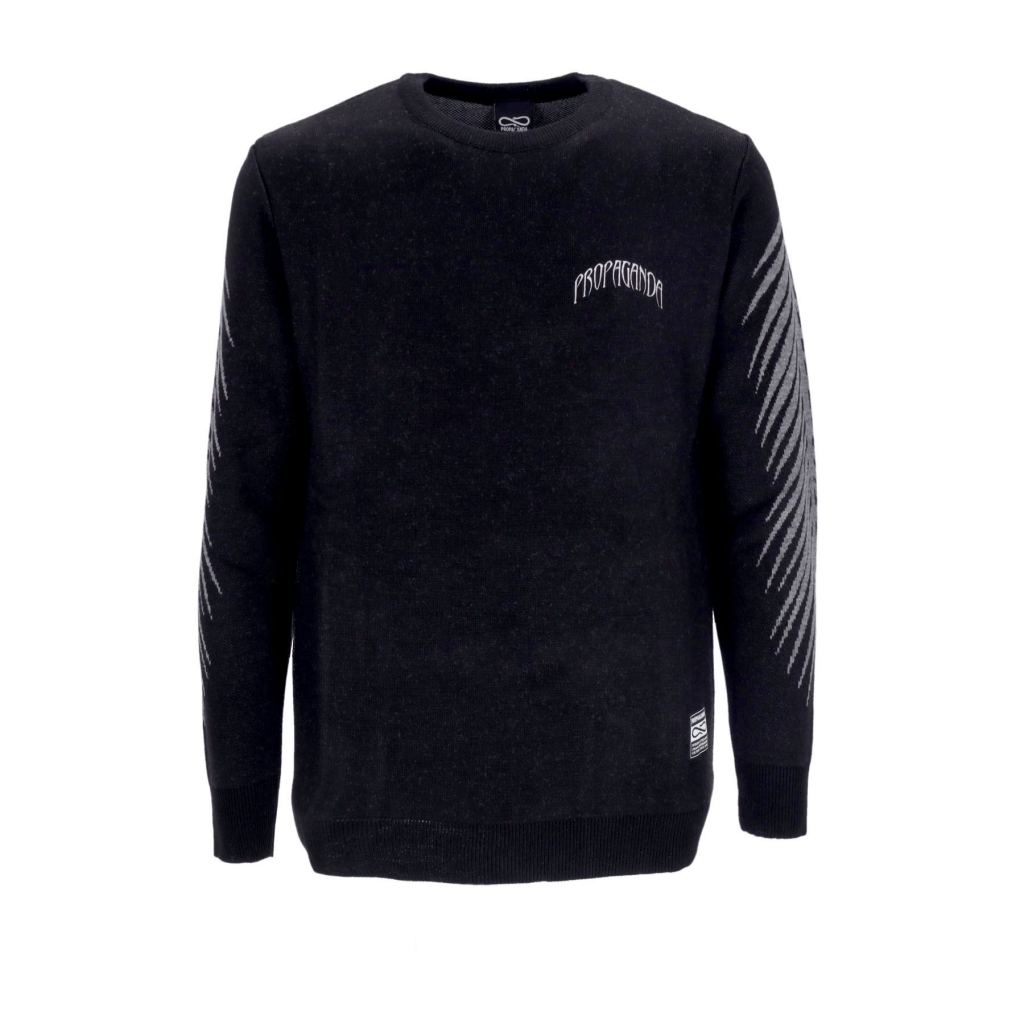 maglione uomo jacquard jumper BLACK