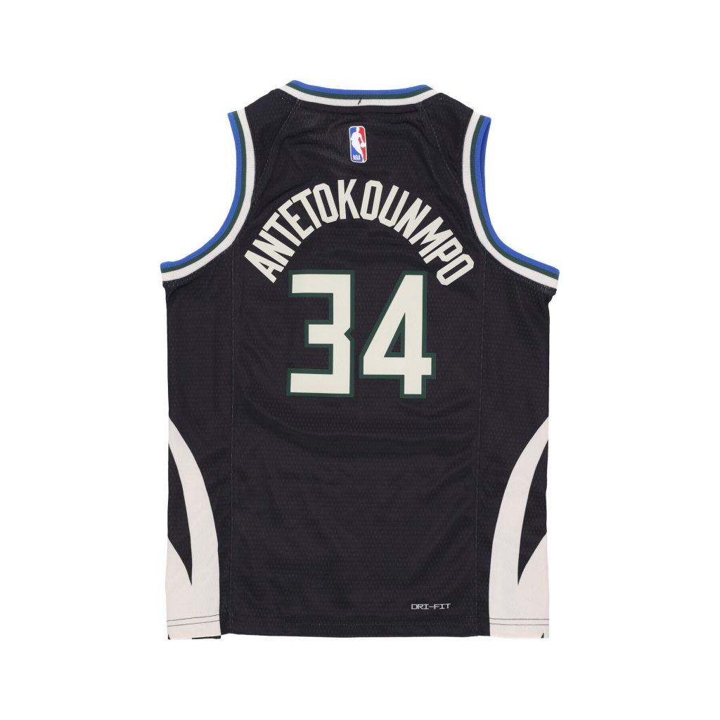 canotta basket ragazzo nba statement swingman jersey no 34 giannis antetokounmpo milbuc ORIGINAL TEAM COLORS