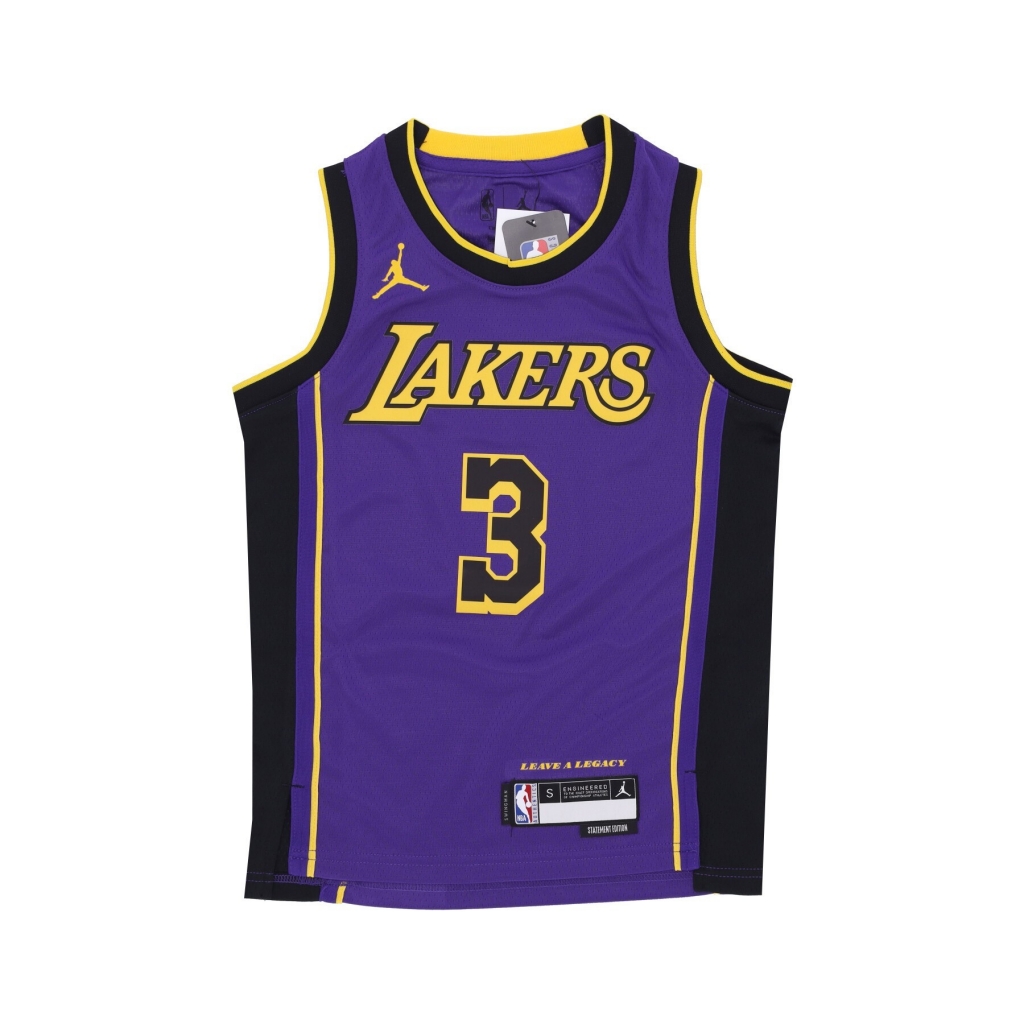 canotta basket ragazzo nba statement swingman jersey no 3 anthony davis loslak ORIGINAL TEAM COLORS