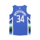 canotta basket ragazzo nba city edition swingman jersey no 34 giannis antetokounmpo milbuc ORIGINAL TEAM COLORS