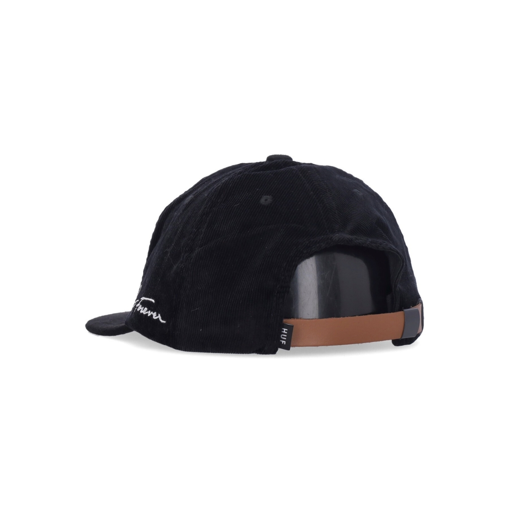 cappellino visiera piatta uomo corduroy classic h snapback BLACK