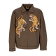 giubbotto uomo man eater flight garage jacket BROWN