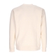 felpa girocollo uomo emboss print fleece crewneck COCONUT