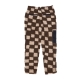 orsetto uomo chess club jacquard sherpa pants BROWN