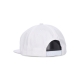 cappellino visiera piatta uomo skate mag logo snapback WHITE