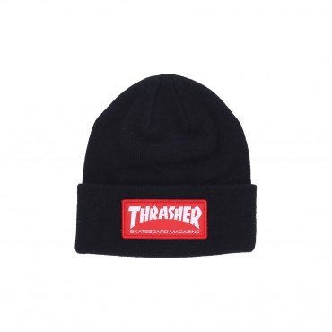 cappello uomo skate mag patch beanie BLACK