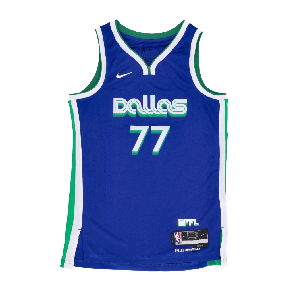 canotta basket uomo nba city edition 22 dri-fit swingman jersey no 77 luka doncic dalmav RUSH BLUE