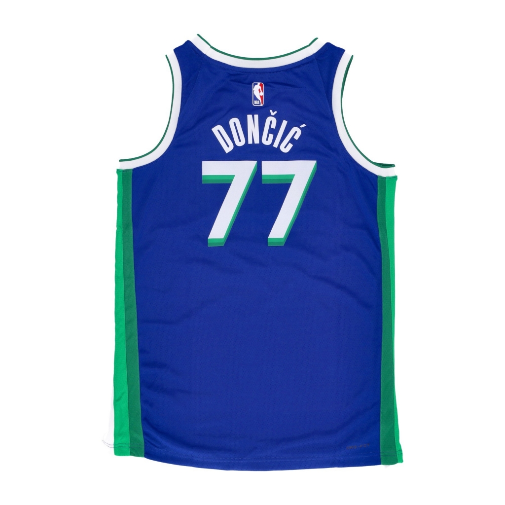 canotta basket uomo nba city edition 22 dri-fit swingman jersey no 77 luka doncic dalmav RUSH BLUE