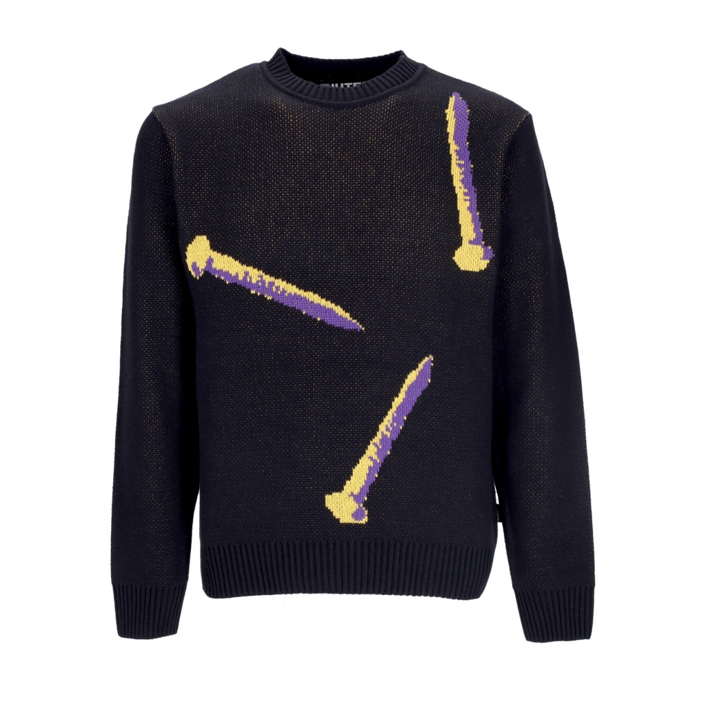 maglione uomo nails jumper BLACK