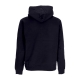 felpa leggera cappuccio uomo skull hoodie BLACK/VIOLET