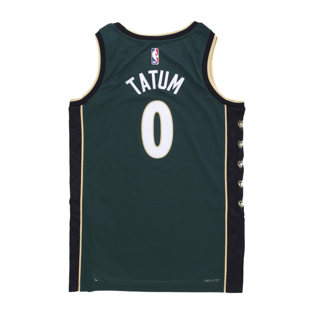 canotta basket uomo nba city edition 22 dri-fit swingman jersey no 0 jayson tatum boscel PRO GREEN