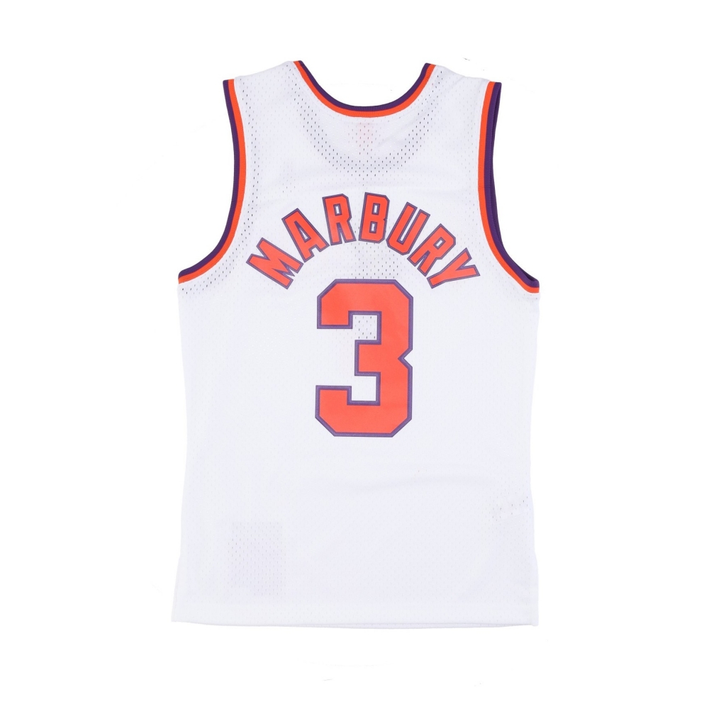 canotta basket uomo nba alternate jersey hardwood classics no 3 stephon marbury 2002-03 phosun WHITE/ORIGINAL TEAM COLORS