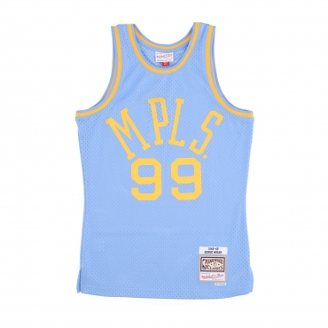 canotta basket uomo nba dark jersey hardwood classics no 99 george mikan 1948-49 minlak ORIGINAL TEAM COLORS