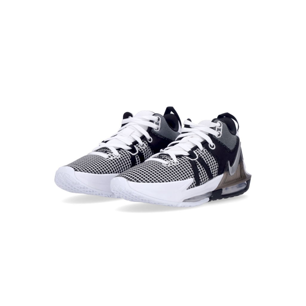 scarpa basket uomo lebron witness vii WHITE/METALLIC SILVER/BLACK