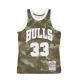 canotta basket uomo nba ghost green camo swingman jersey hardwood classics no 33 scottie pippen 1997-98 chibul CAMO/GREEN