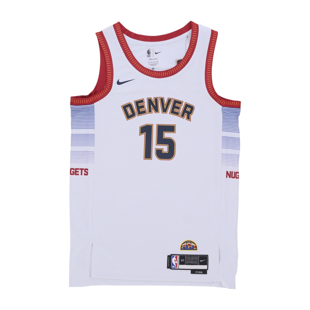 canotta basket uomo nba dri fit swingman jersey city edition no 15 nikola jokic dennug PURE PLATINUM