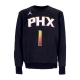 felpa girocollo uomo nba courtside statement fleece crewneck no 1 devin booker phosun BLACK