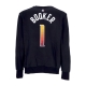 felpa girocollo uomo nba courtside statement fleece crewneck no 1 devin booker phosun BLACK