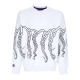 felpa leggera girocollo uomo chain crewneck WHITE