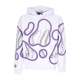 felpa leggera cappuccio uomo stained hoodie WHITE