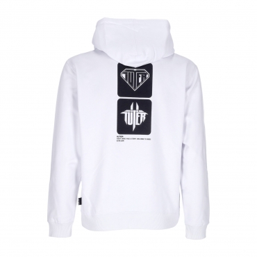 felpa leggera cappuccio uomo tab hoodie WHITE