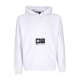 felpa leggera cappuccio uomo tab hoodie WHITE