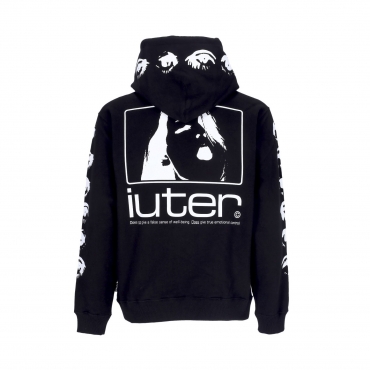 felpa leggera cappuccio uomo control hoodie BLACK