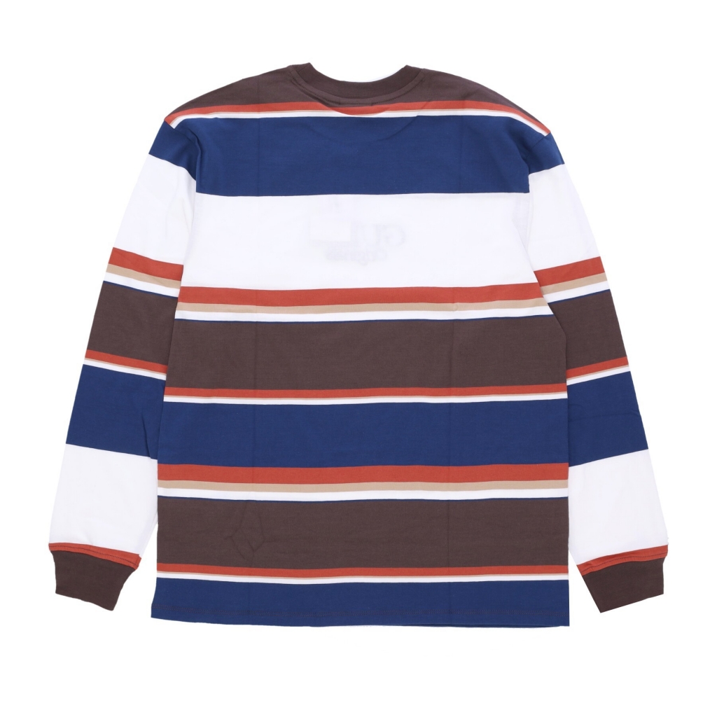 maglietta manica lunga uomo go denton stripe l/s tee WHITE/MULTI