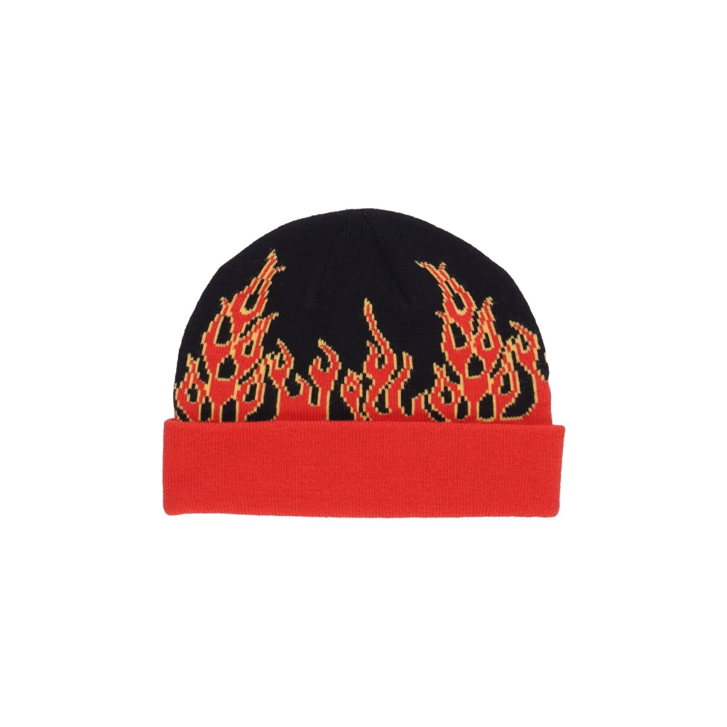 cappello bambino flame beanie BLACK/ORANGE