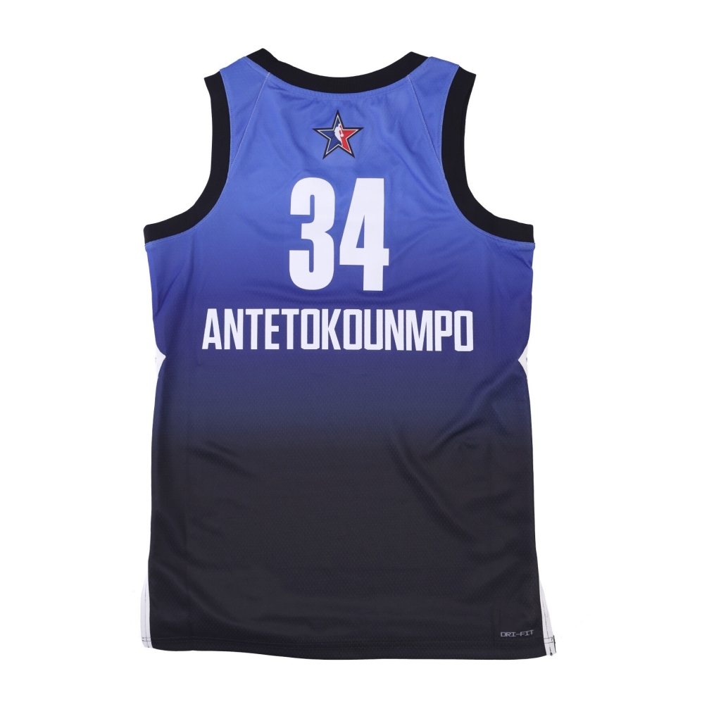 canotta basket uomo nba dri-fit swingman jersey no 34 giannis antetokounmpo all star game 23 SAPPHIRE