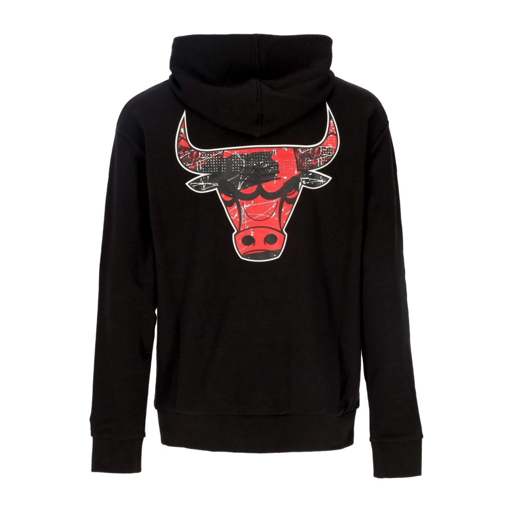 felpa leggera cappuccio uomo nba infill team logo os hoodie chibul BLACK/FRONT DOOR RED