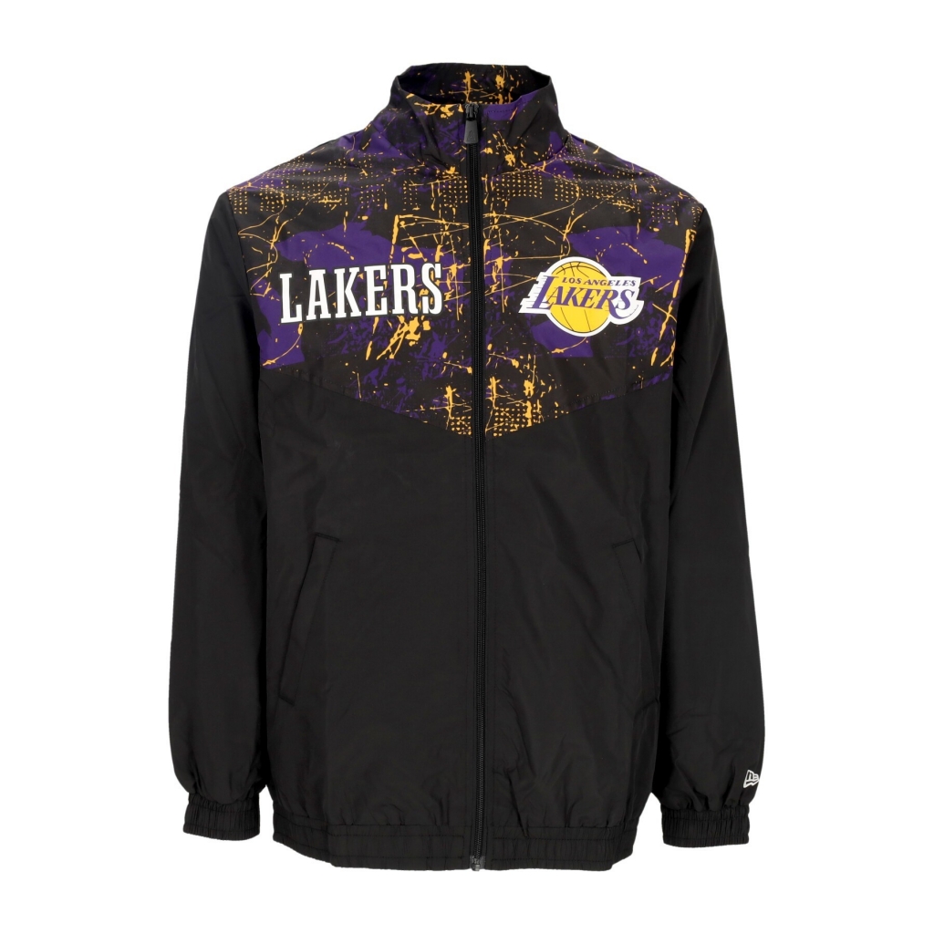 giacca tuta uomo nba all over print panel track jacket loslak BLACK/TRUE PURPLE