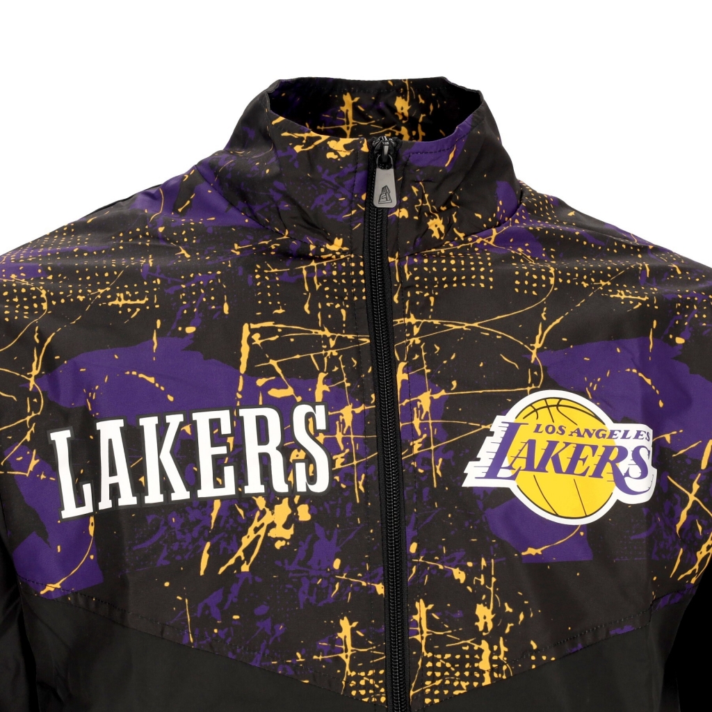 giacca tuta uomo nba all over print panel track jacket loslak BLACK/TRUE PURPLE