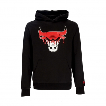 felpa leggera cappuccio uomo nba drip logo hoodie chibul BLACK/FRONT DOOR RED