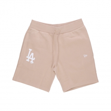 pantalone tuta felpato uomo mlb league essential shorts losdod LIGHT BEIGE/WHITE