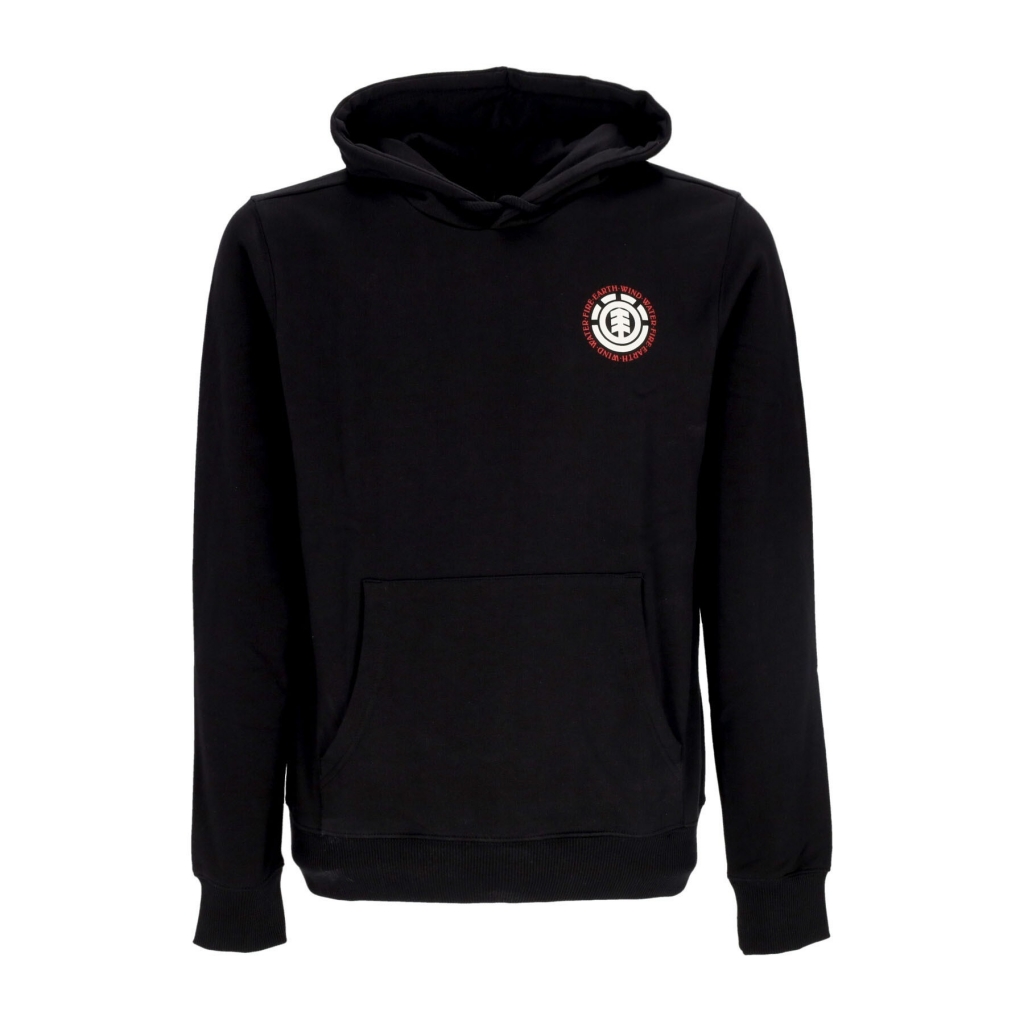 felpa leggera cappuccio uomo seal bp hoodie FLINT BLACK