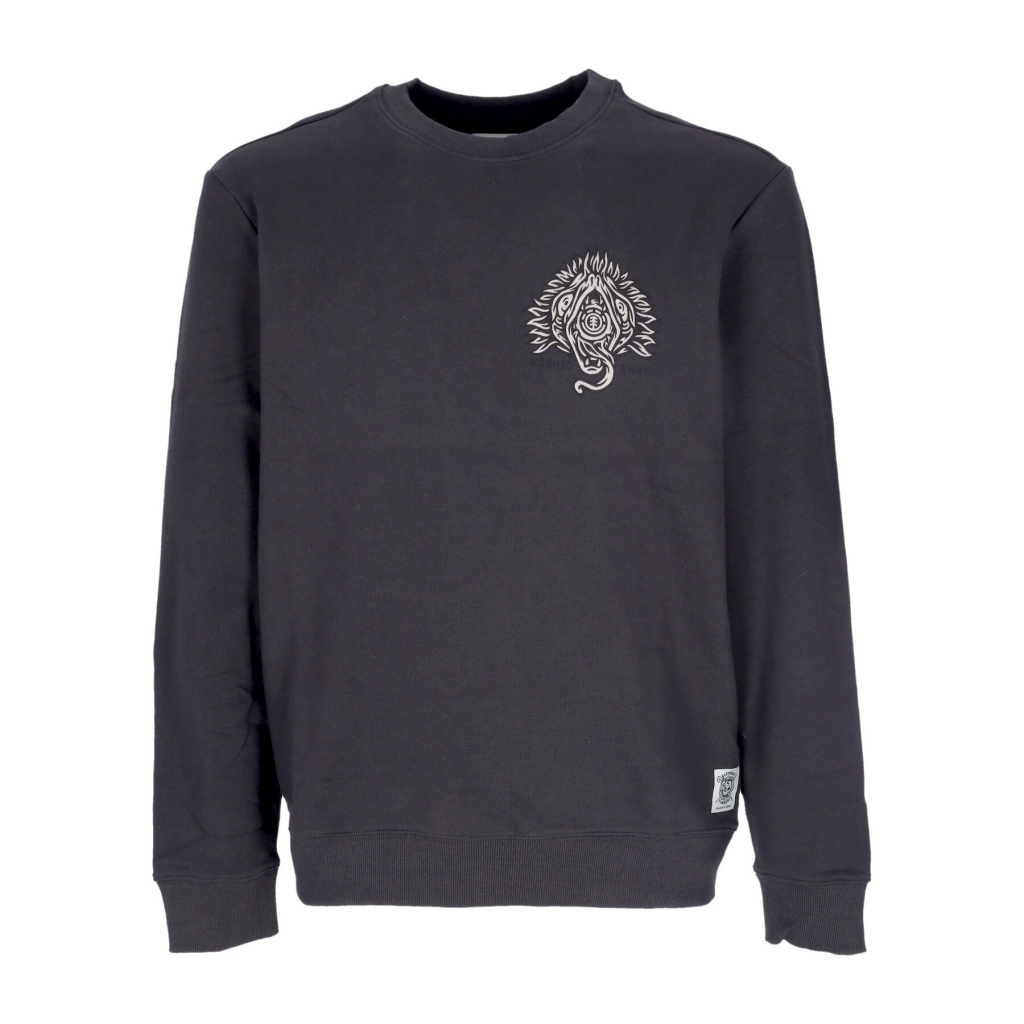 felpa leggera girocollo uomo the eye crewneck x timber OFF BLACK