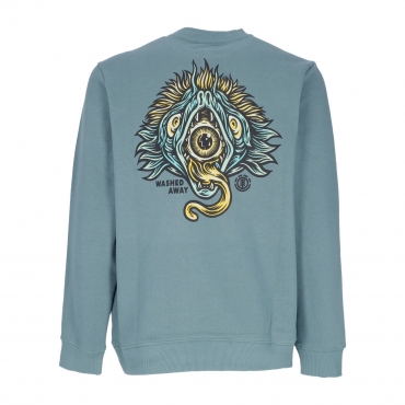 felpa leggera girocollo uomo the eye crewneck x timber NORTH ATLANTIC BLUE